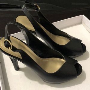 Classic Black Platforms/Heels - Size 5.5
